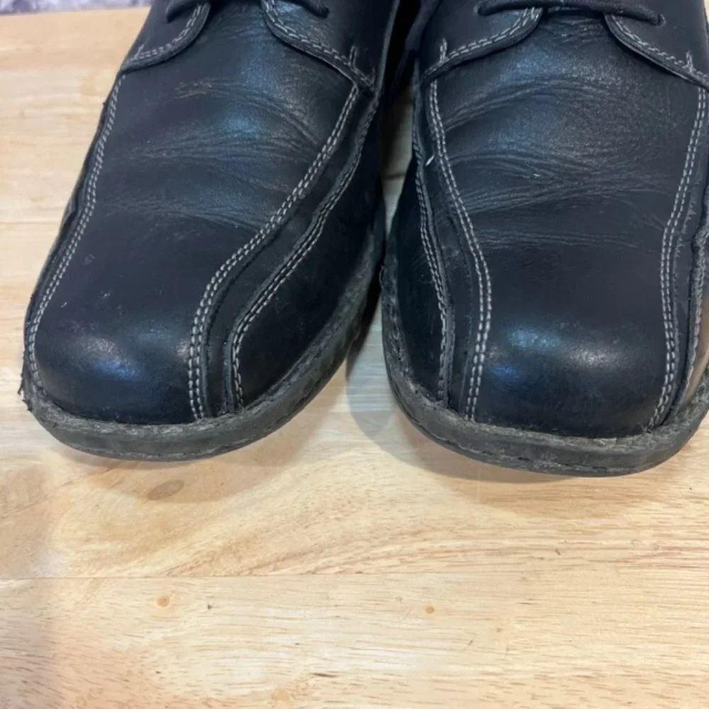 Dockers Men's Lace Up Black Leather Shoes Size 9